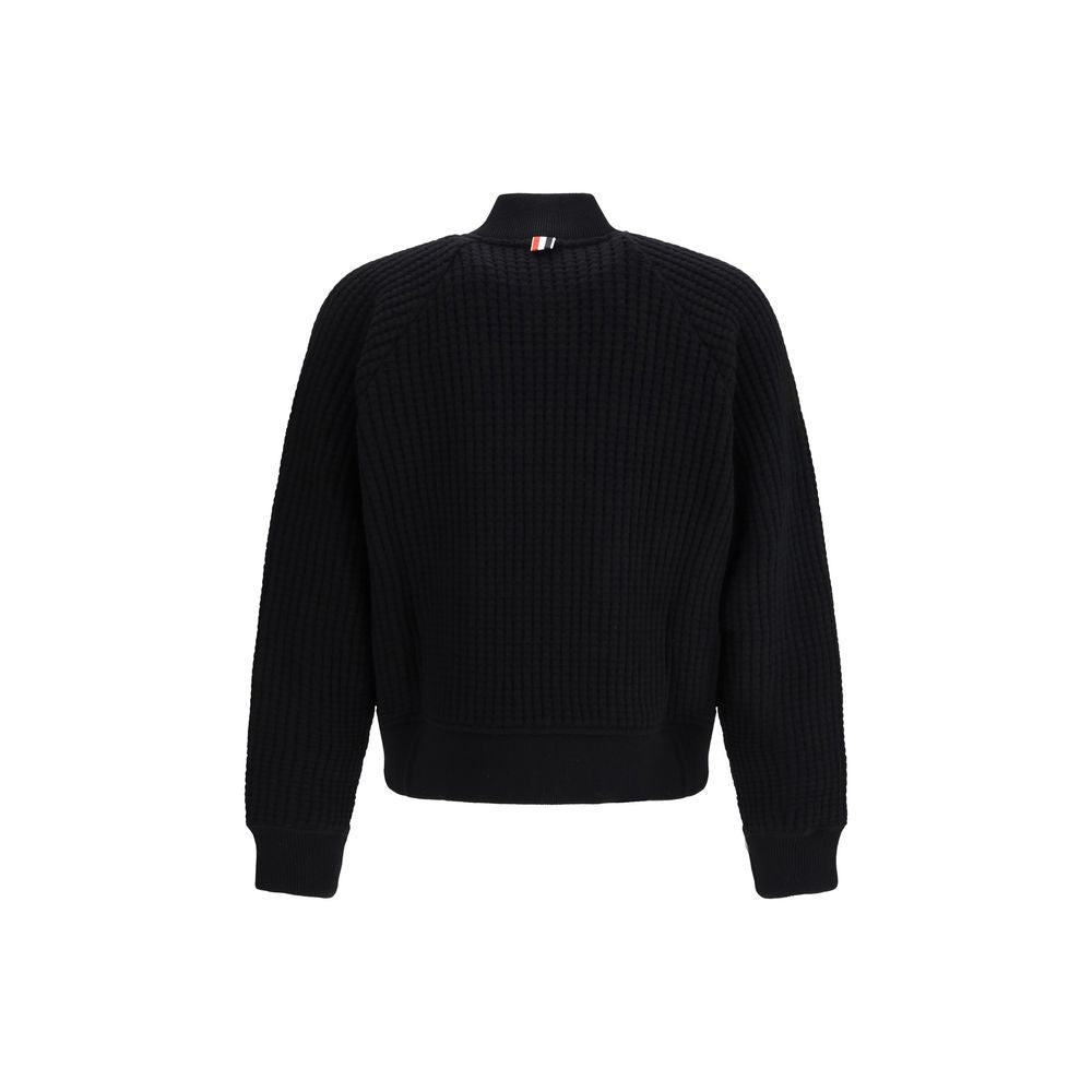 Thom Browne Black Wool Bomber Thom Browne