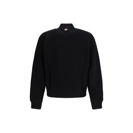 Thom Browne Black Wool Bomber Thom Browne