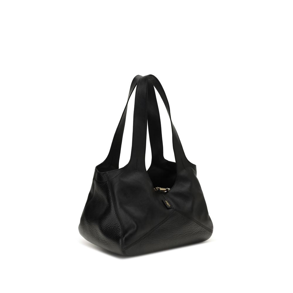 Chloé Black Calf Leather Bos Taurus Shoulder Bag Chloé