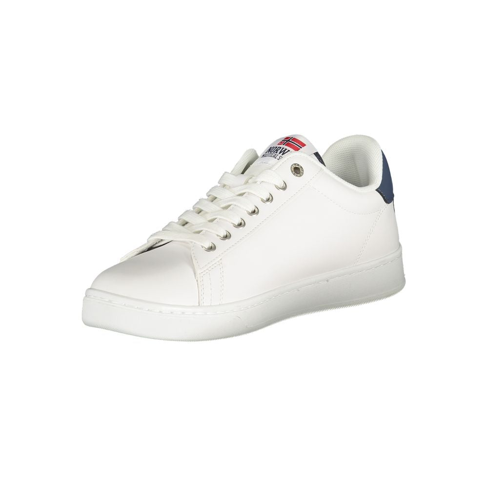 Norway 1963 White Polyester Men Sneaker Norway 1963