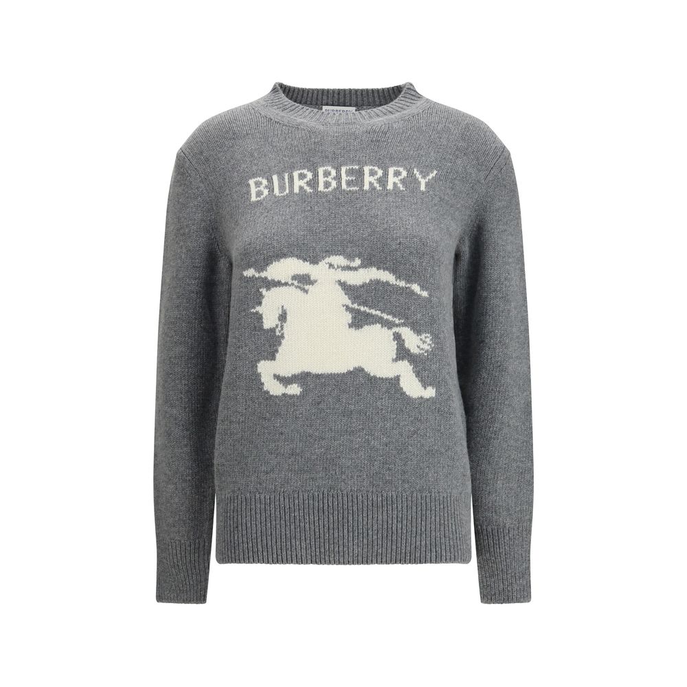 Burberry Gray Wool Sweatshirt Burberry