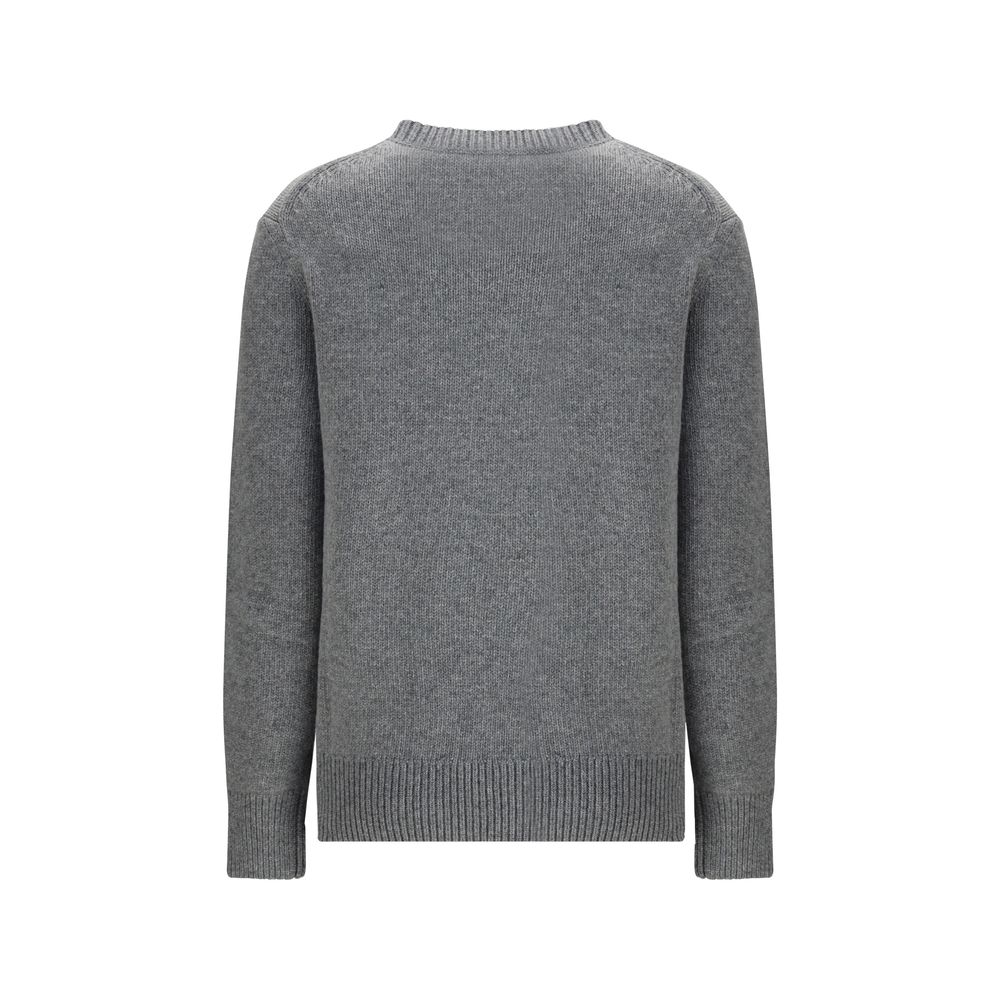 Burberry Gray Wool Sweatshirt Burberry