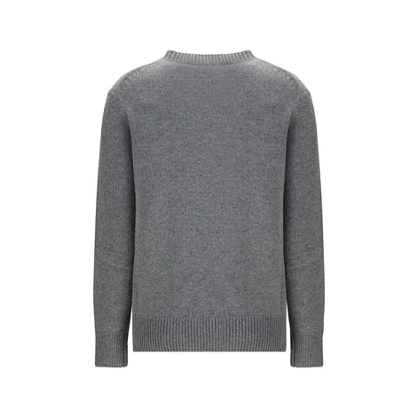 Burberry Gray Wool Sweatshirt Burberry