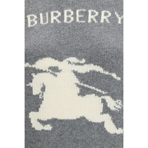 Burberry Gray Wool Sweatshirt Burberry