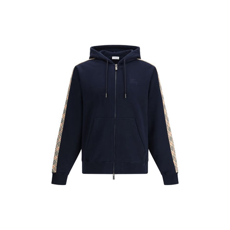 Burberry Blue Cotton Sweatshirt Burberry