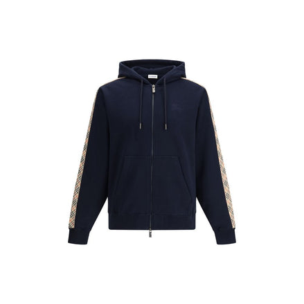 Burberry Blue Cotton Sweatshirt Burberry