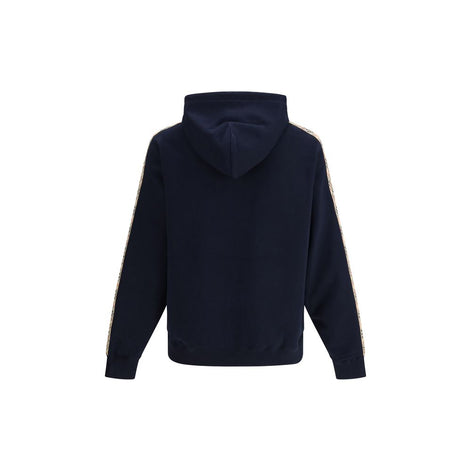 Burberry Blue Cotton Sweatshirt Burberry
