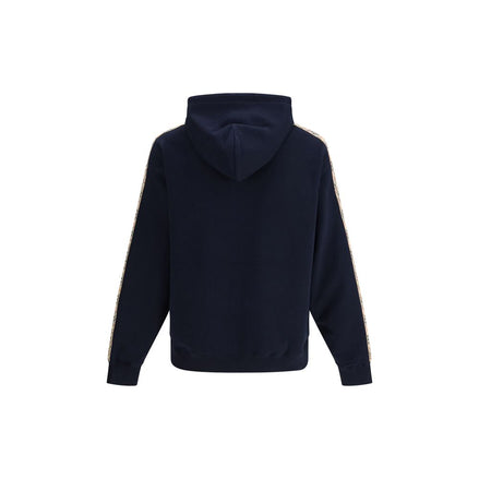 Burberry Blue Cotton Sweatshirt Burberry