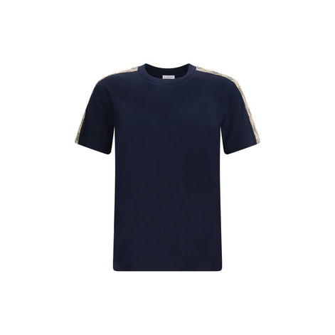 Burberry Blue Cotton T-Shirt Burberry