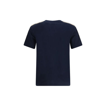 Burberry Blue Cotton T-Shirt Burberry