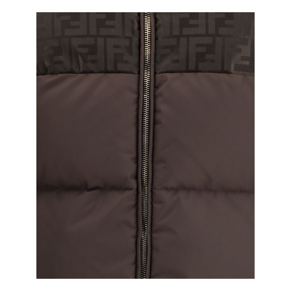 Fendi Brown Cotton Coat Fendi