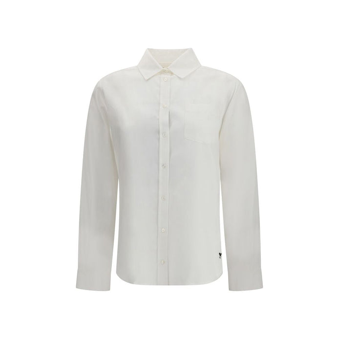 Max Mara White Cotton Dress Shirt Max Mara