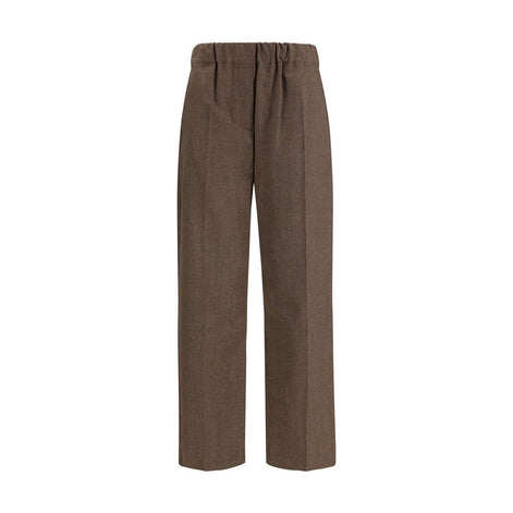 Max Mara Brown Wool Casual Pants Max Mara