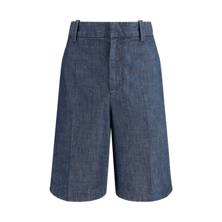Jil Sander Blue Cotton Bermuda Shorts Jil Sander