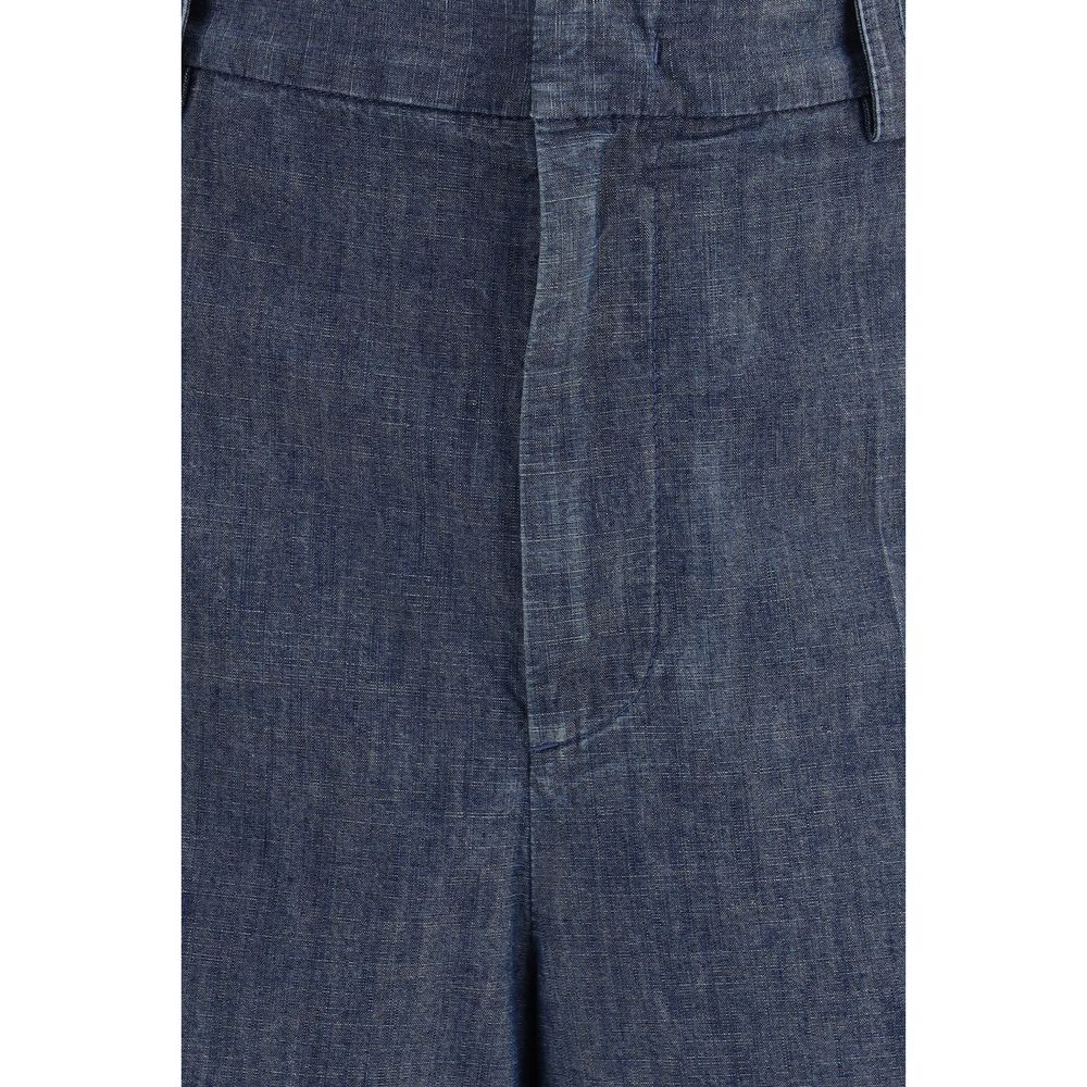 Jil Sander Blue Cotton Bermuda Shorts Jil Sander