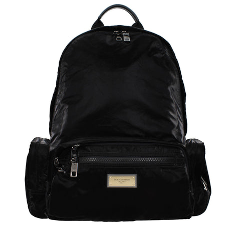 Dolce & Gabbana Black Nylon Backpack Dolce & Gabbana