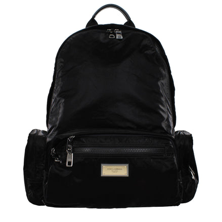 Dolce & Gabbana Black Nylon Backpack Dolce & Gabbana