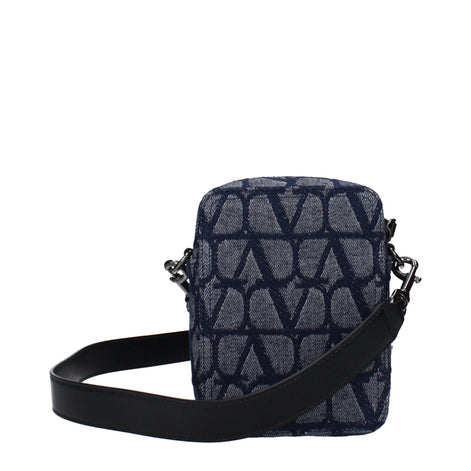 Valentino Garavani Blue Fabric Crossbody Bag Valentino Garavani