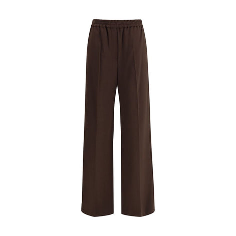 Max Mara Gray Polyester Casual Pants Max Mara