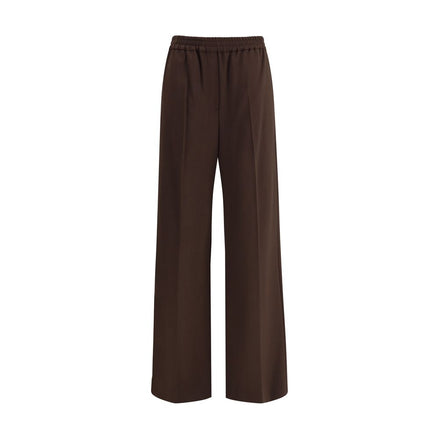 Max Mara Gray Polyester Casual Pants Max Mara