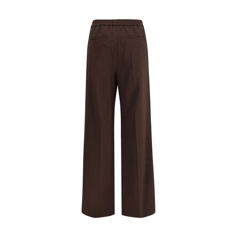 Max Mara Gray Polyester Casual Pants Max Mara