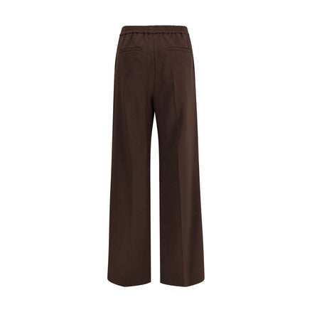 Max Mara Gray Polyester Casual Pants Max Mara