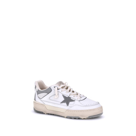 Golden Goose Gray Calf Leather Bos Taurus Chunky Sneakers Golden Goose