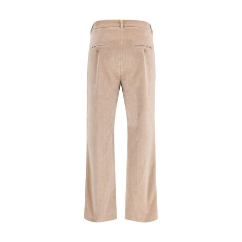 Max Mara Beige Cotton Casual Pants Max Mara
