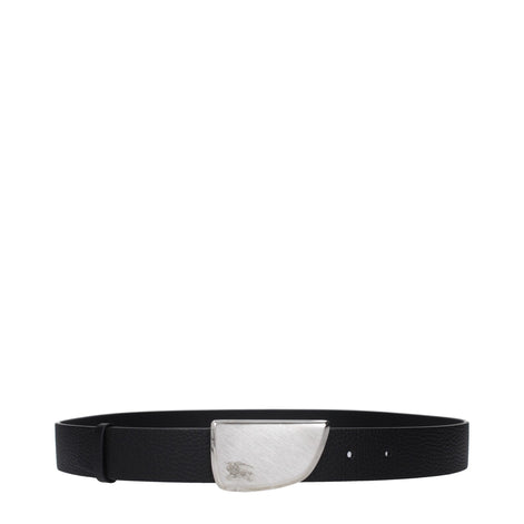 Burberry Black Leather Regular Belt Burberry