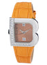 Laura Biagiotti Orange Leather Dress Watch Laura Biagiotti