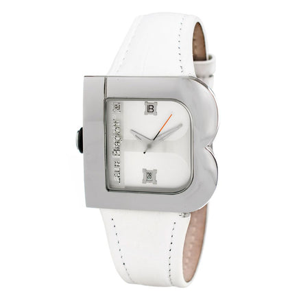 Laura Biagiotti White Leather Dress Watch Laura Biagiotti