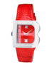 Laura Biagiotti Red Leather Dress Watch Laura Biagiotti