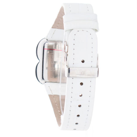 Laura Biagiotti White Leather Dress Watch Laura Biagiotti