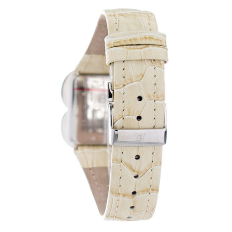 Laura Biagiotti Beige Leather Dress Watch Laura Biagiotti