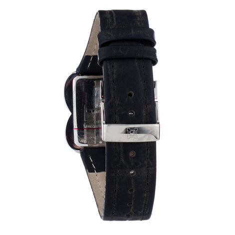 Laura Biagiotti Black Leather Dress Watch Laura Biagiotti