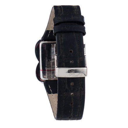 Laura Biagiotti Black Leather Dress Watch Laura Biagiotti