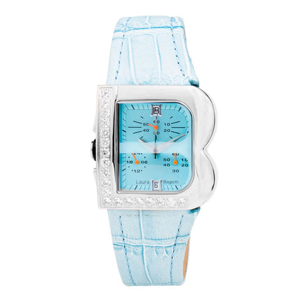 Laura Biagiotti Blue Leather Dress Watch Laura Biagiotti