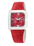Laura Biagiotti Red Leather Dress Watch Laura Biagiotti