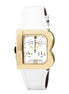Laura Biagiotti White Leather Dress Watch Laura Biagiotti