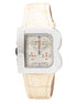 Laura Biagiotti Beige Leather Dress Watch Laura Biagiotti