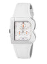 Laura Biagiotti White Leather Dress Watch Laura Biagiotti