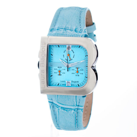 Laura Biagiotti Blue Leather Dress Watch Laura Biagiotti