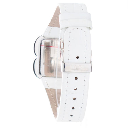 Laura Biagiotti White Leather Dress Watch Laura Biagiotti