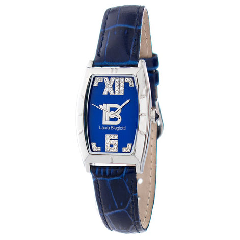 Laura Biagiotti Blue Leather Dress Watch Laura Biagiotti