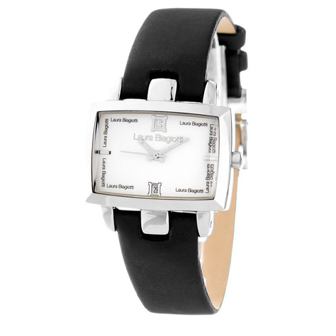 Laura Biagiotti Black Leather Dress Watch Laura Biagiotti
