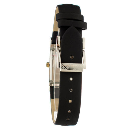 Laura Biagiotti Black Leather Dress Watch Laura Biagiotti