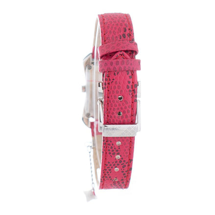Laura Biagiotti Red Leather Dress Watch Laura Biagiotti