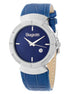 Laura Biagiotti Blue Leather Dress Watch Laura Biagiotti