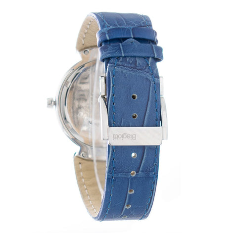 Laura Biagiotti Blue Leather Dress Watch Laura Biagiotti