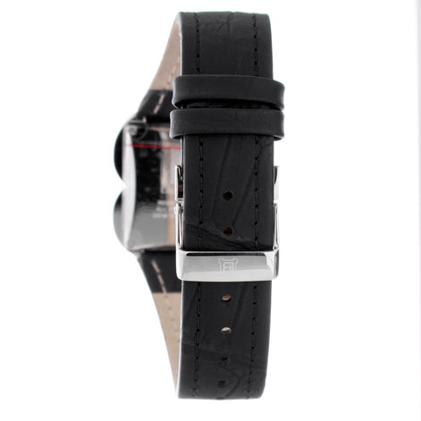 Laura Biagiotti Black Leather Dress Watch Laura Biagiotti